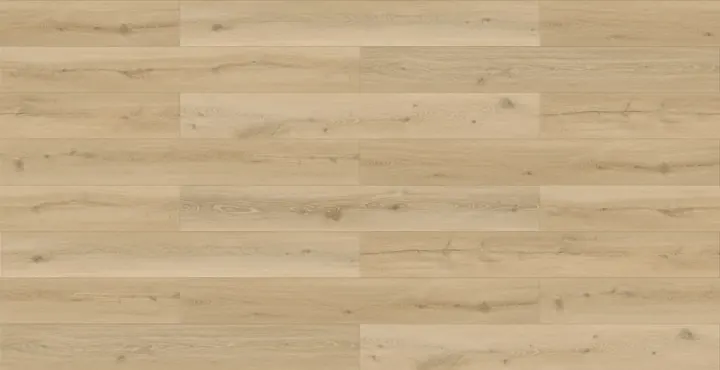 Megaclic Santerra Aurelia (MCST-2310) AC5 waterproof laminate plank flooring in a warm natural blonde oak tone, close-up
