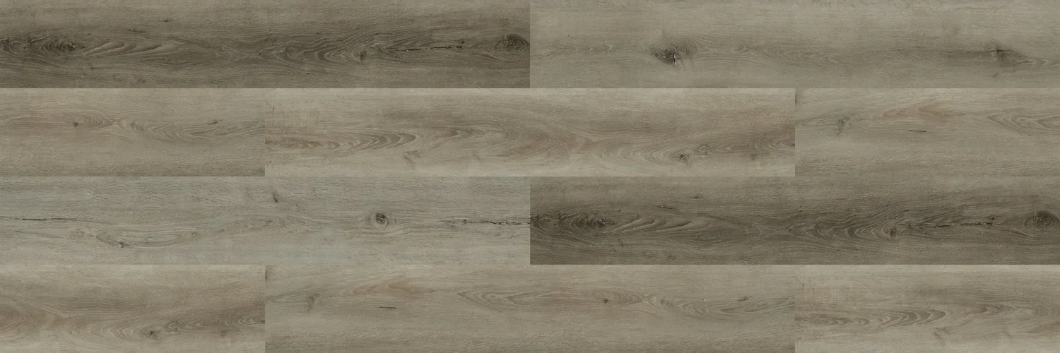 Paradigm Ivory luxury vinyl plank with muted gray-beige oak grain