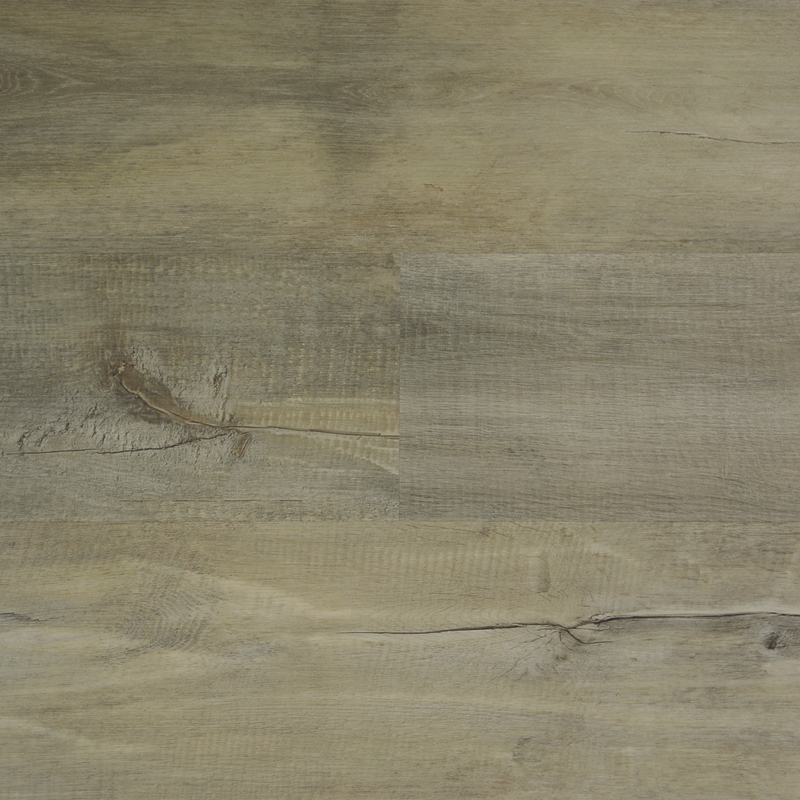 Tecsun Eagle Island waterproof luxury vinyl plank, a weathered gray-brown oak