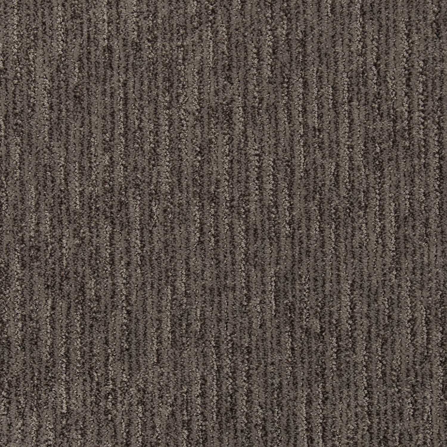 Mohawk EverStrand Original Touch Cork carpet in a deep brown taupe heathered tone, close-up