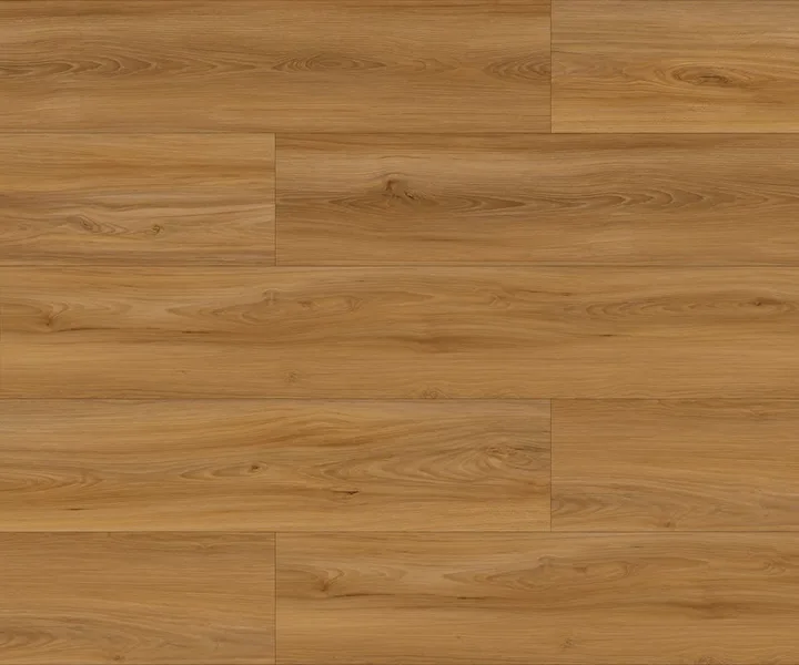 Megaclic Aquashield Paxon (MCAS-3209, AC4) waterproof laminate plank flooring in a clean golden oak tone, close-up