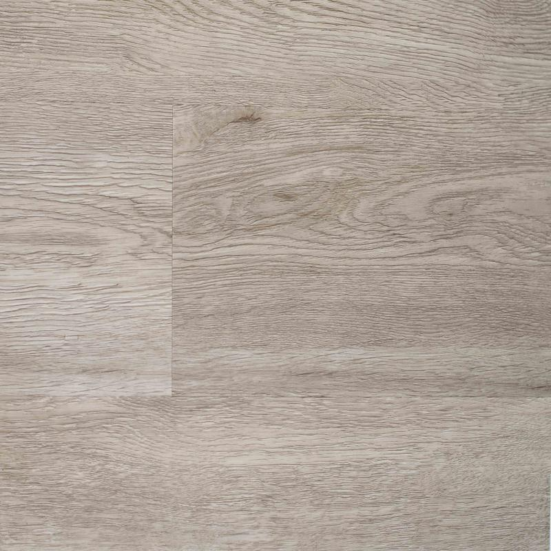 Tecsun Avery Rock waterproof luxury vinyl plank, a light gray-washed oak
