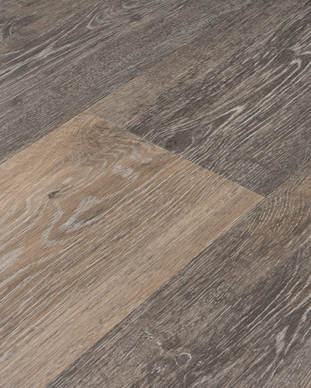 Provenza Class Act waterproof luxury vinyl plank in mixed weathered gray and honey oak tones