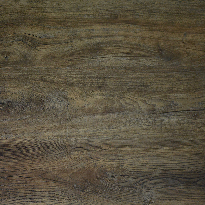 Tecsun Bonita Point waterproof luxury vinyl plank, a dark rustic brown oak